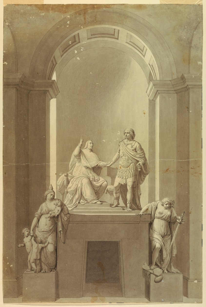 Monumento sepolcrale del cardinale Enrico York (1725-1807) e Carlo Edoardo Stuart, il "Giovane Pretendente" (1720-1788) da Unknown