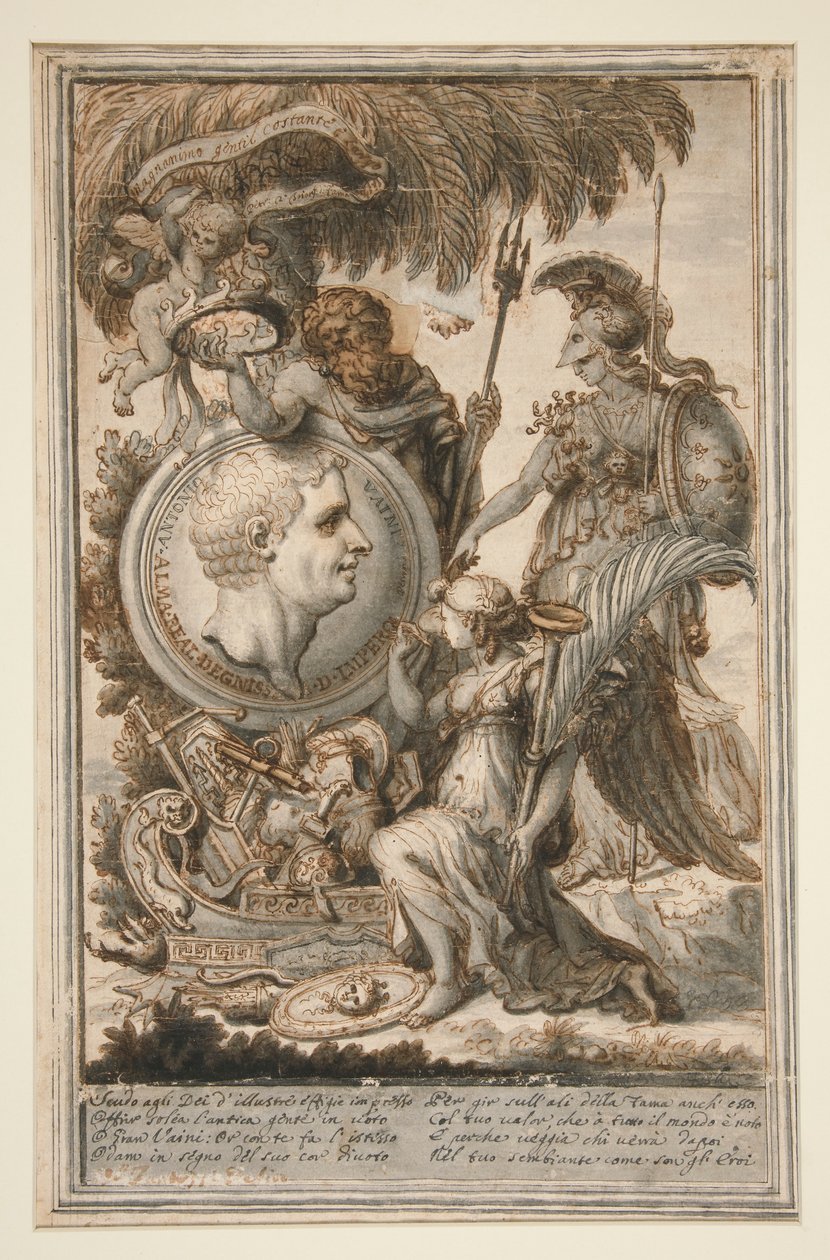 Allegoria in onore di Antonio Vaini da Unknown