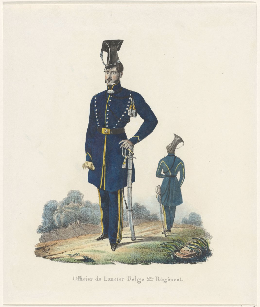 Lanciere belga, 1830 da Unknown