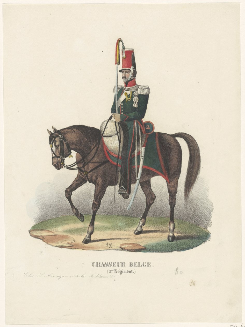 Cacciatore volontario belga, 1830 da Unknown