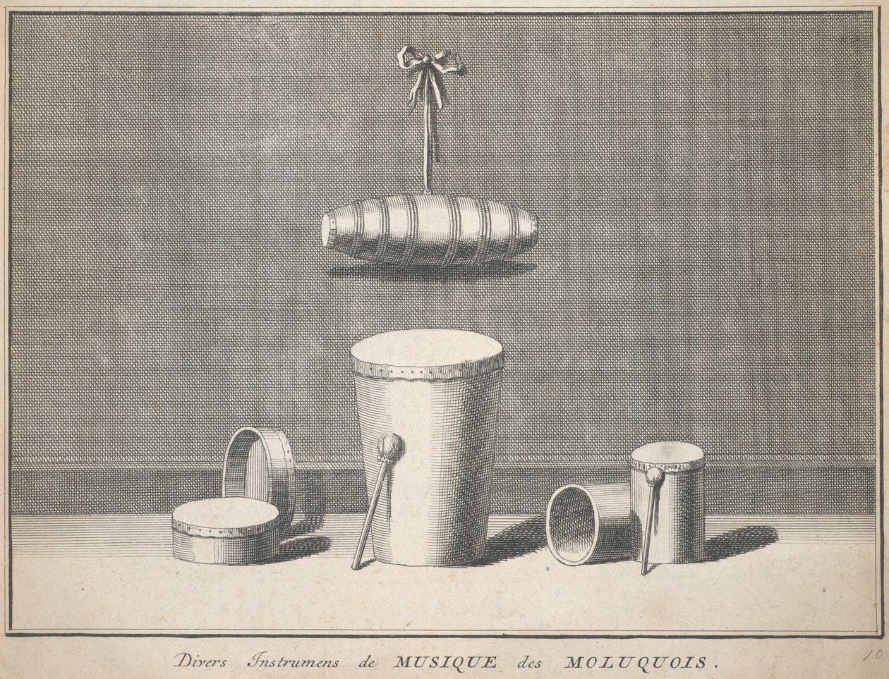 Diversi Strumenti Musicali dei Moluccani da Unknown