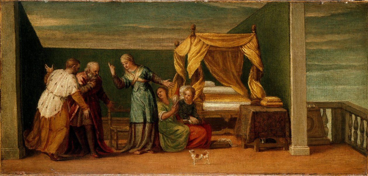 Giuditta riceve gli anziani di Betulia, XVI secolo da Unknown