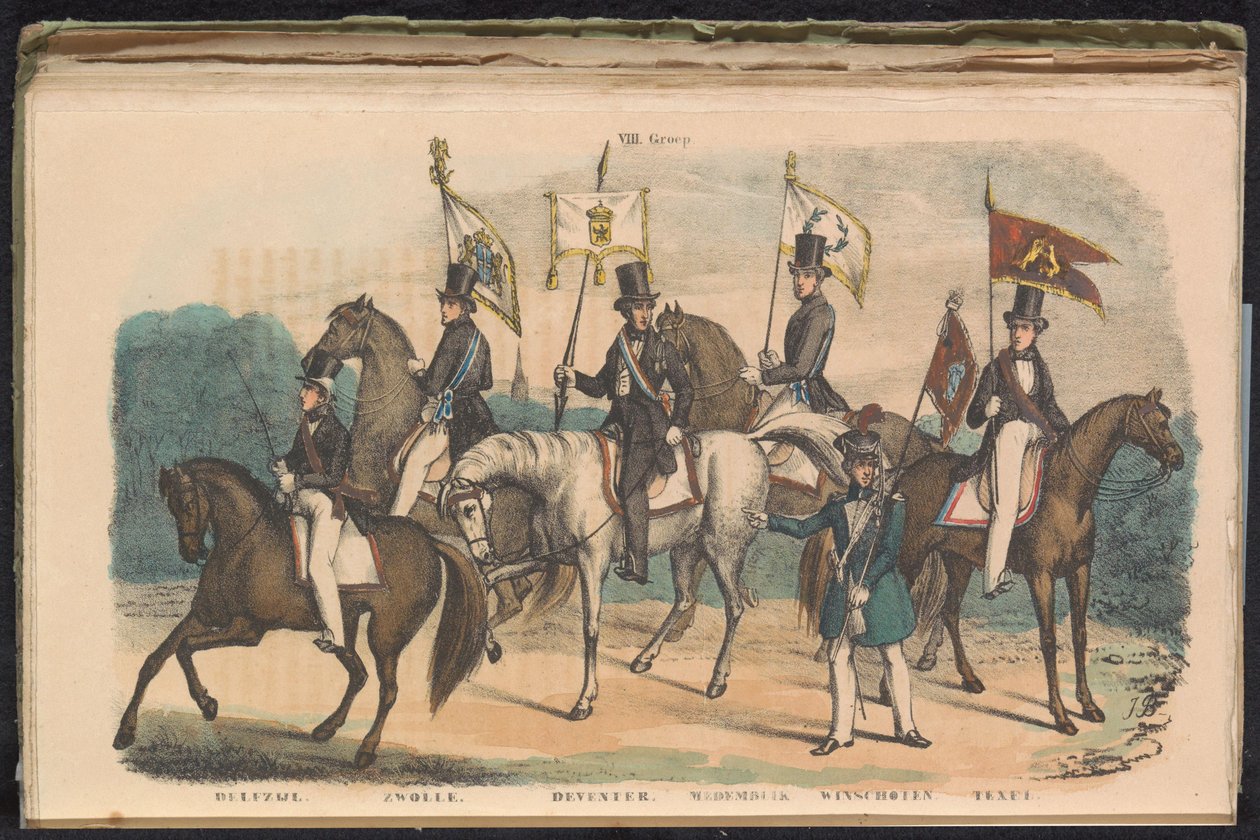 Costumi e bandiere delle guardie d