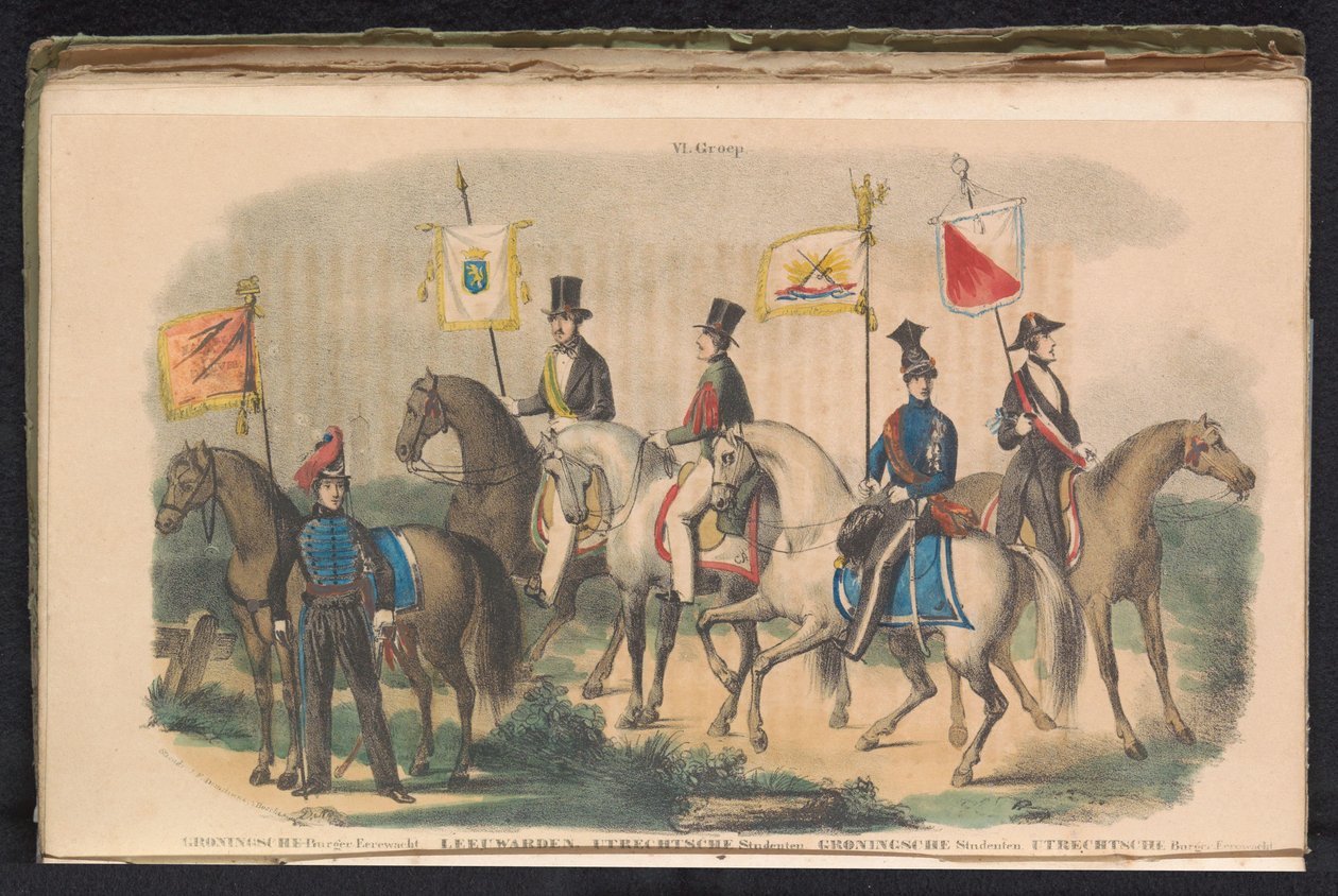 Costumi e stendardi delle guardie d
