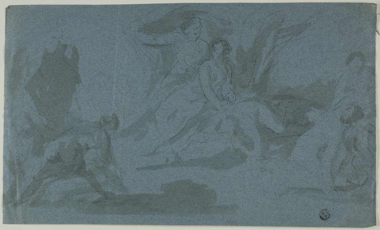 Scena Mitologica con Donna che si Bagna da Unknown