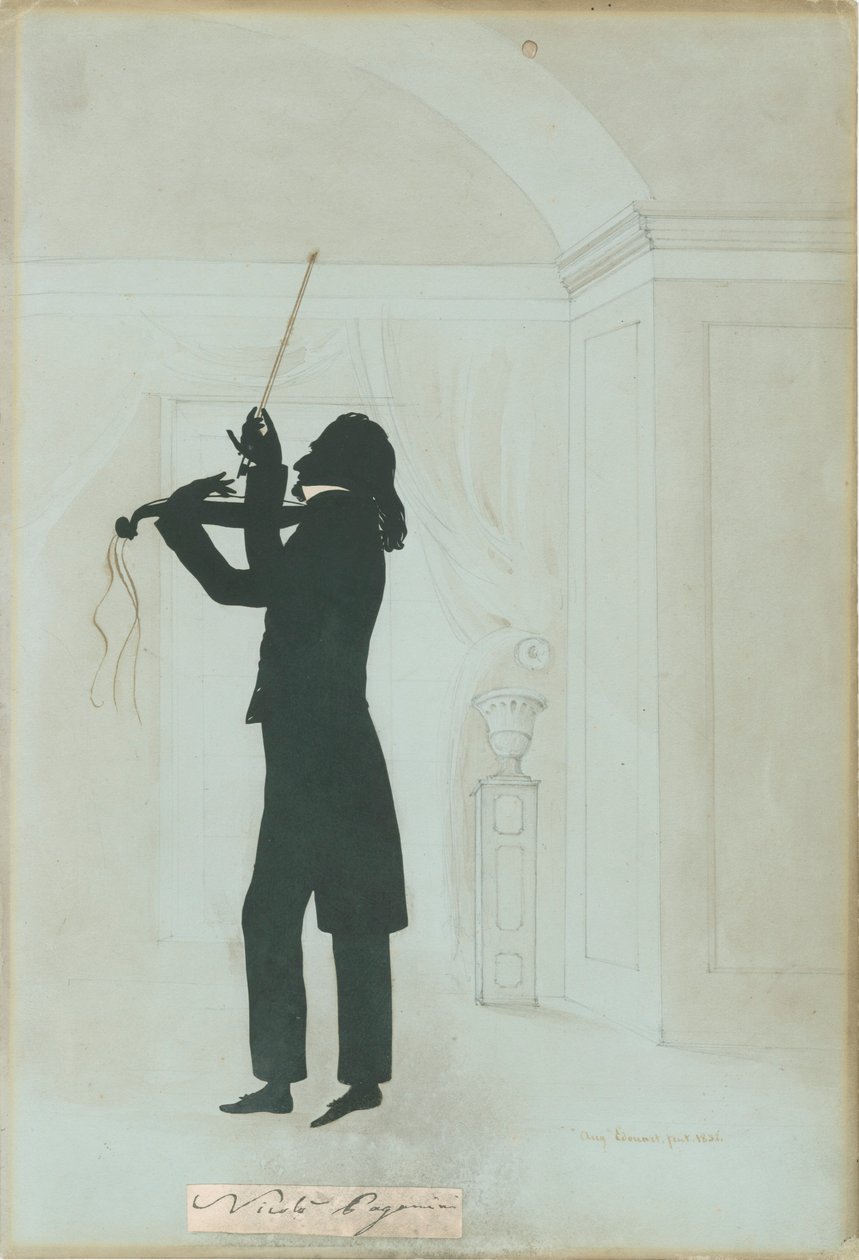 Niccolò Paganini - silhouette da Unknown