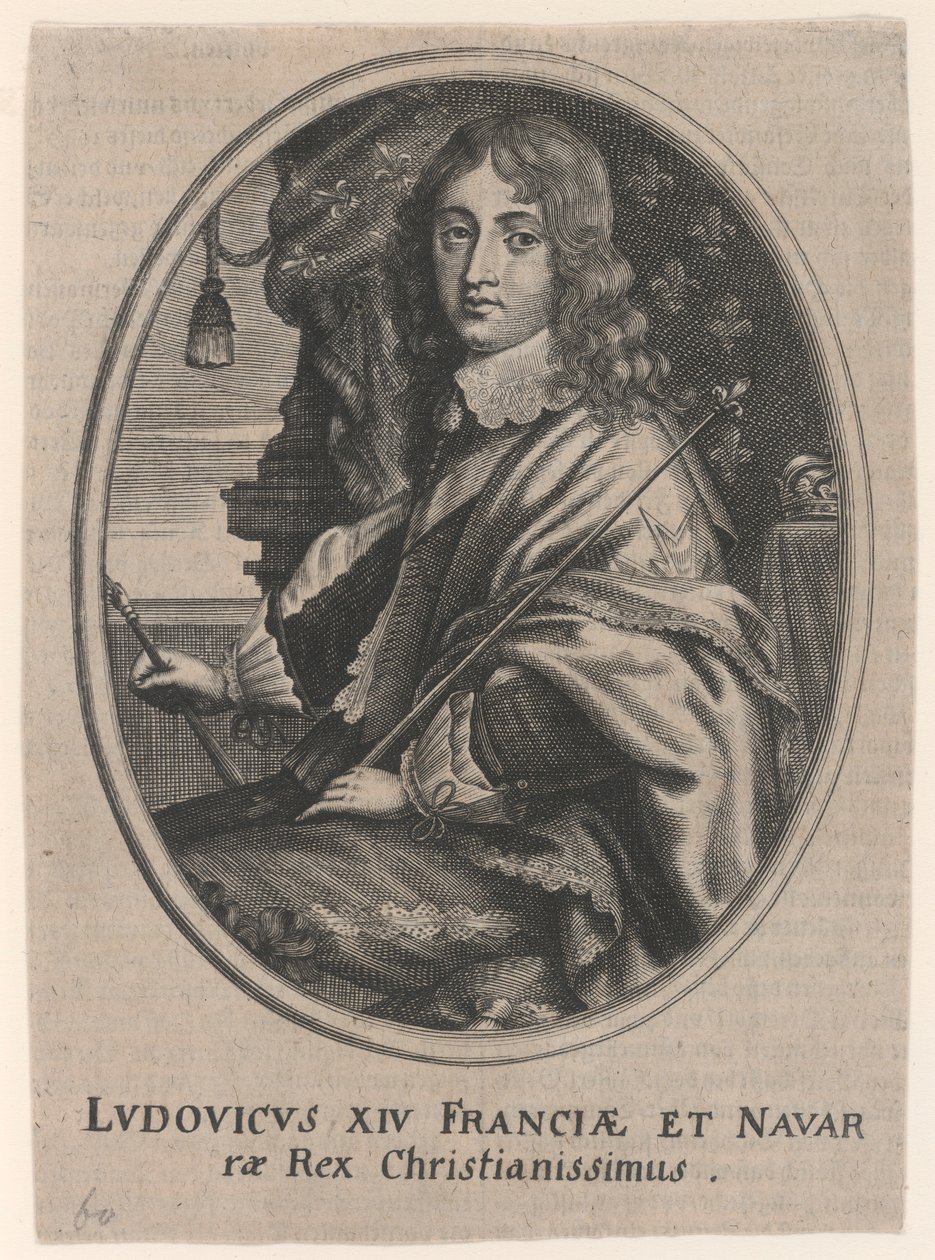 Ritratto di Luigi XIV, Re di Francia e Navarra (Ludovicus XIV Franciae et Navarrae Rex Christianissimus) da Unknown
