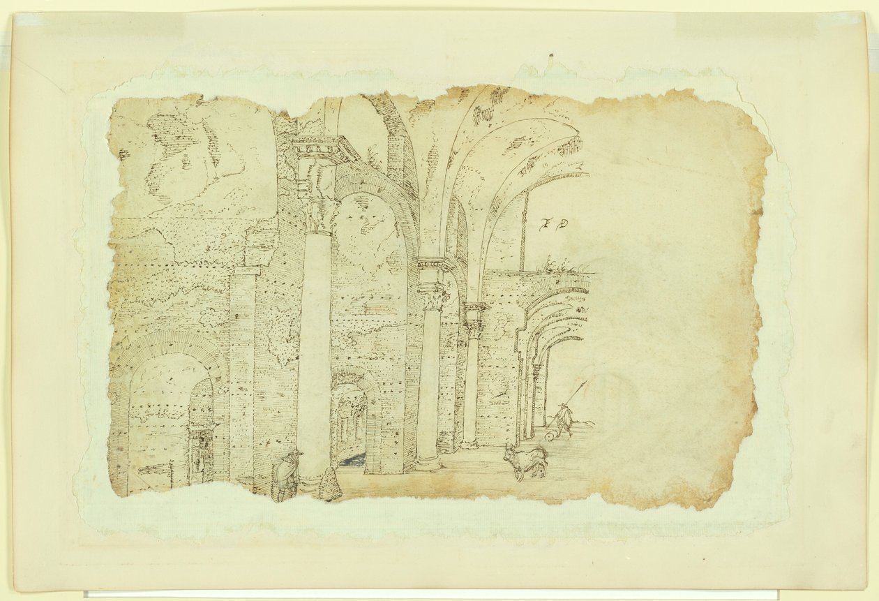 Rovine delle Terme di Diocleziano (recto); Un