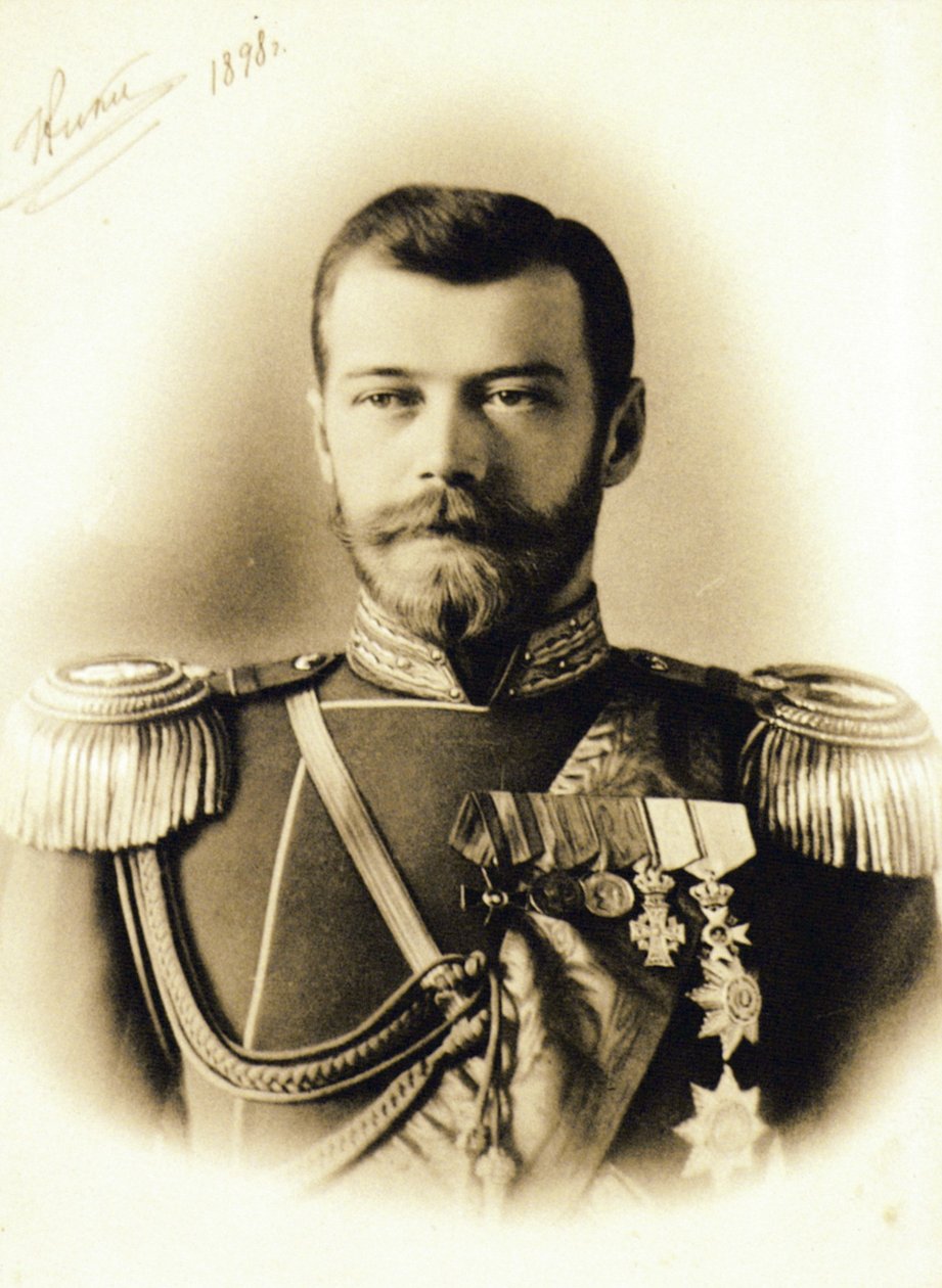 Imperatore russo, zar Nicola II, 1898. da Unknown