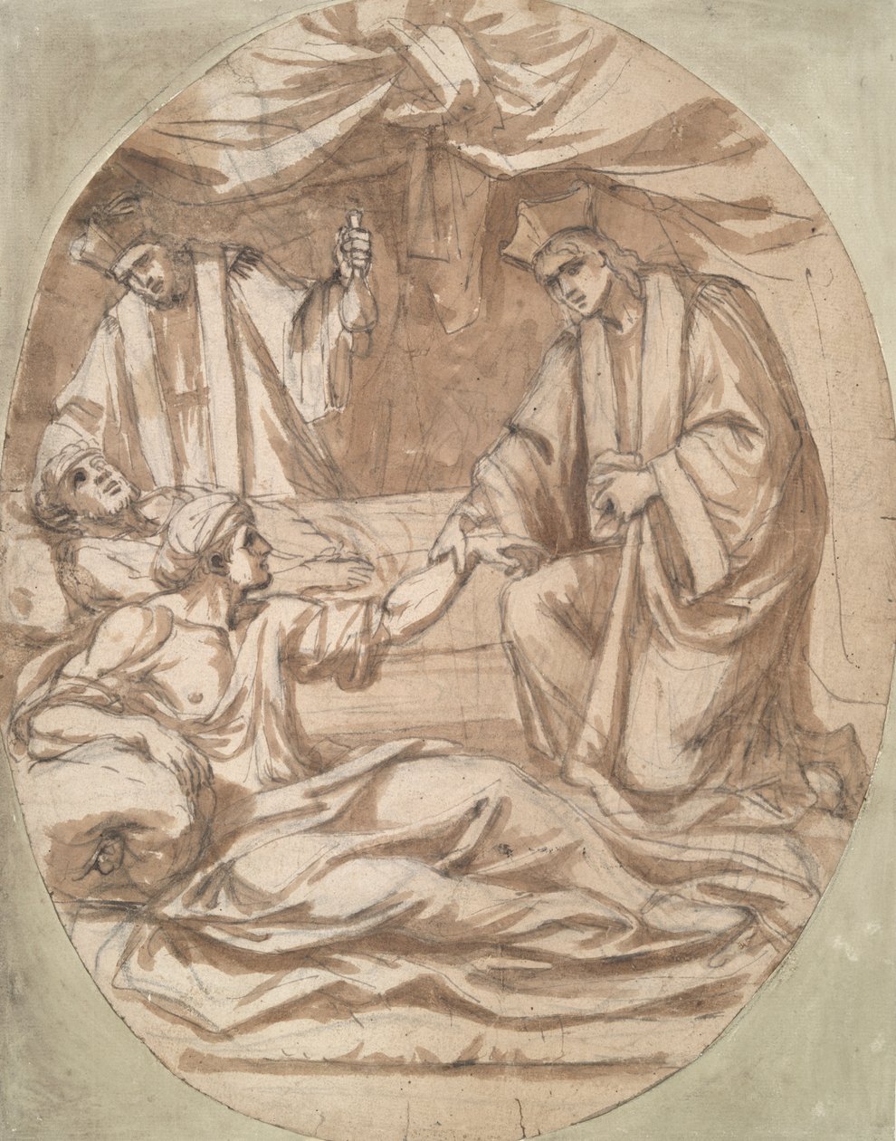 Due cardinali che curano due pazienti da Unknown