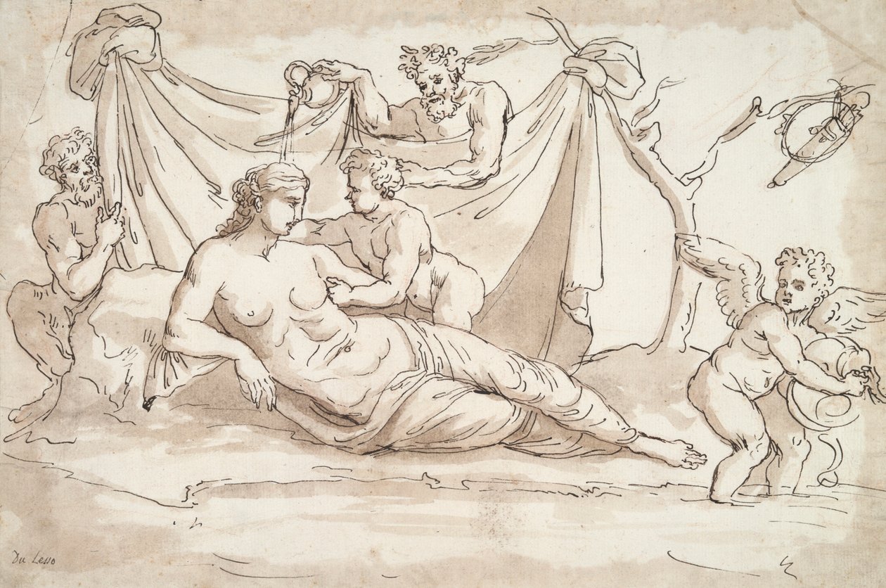 Venere e Amoretti e due satiri da Unknown