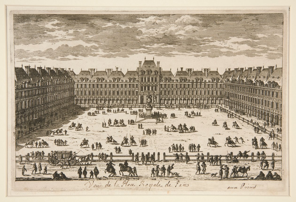 Veduta di Place Royale a Parigi da Unknown