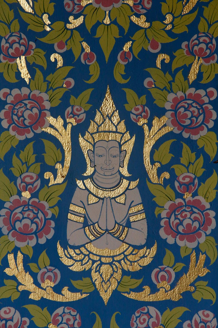 Wat Ampharam, Hua Hin. Decorazione del tempio. Thailandia da Unknown