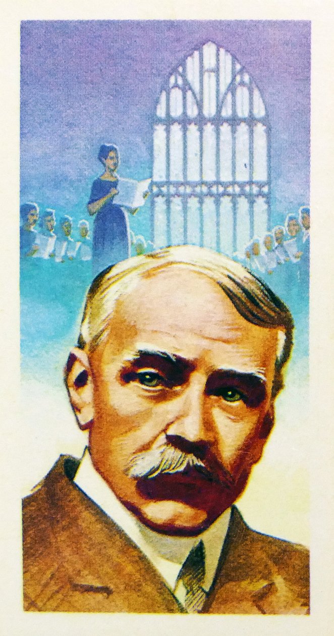 1969 Biglietto da tè da collezione Brooke Bond : Sir Edward Elgar (stampa) da Unknown artist