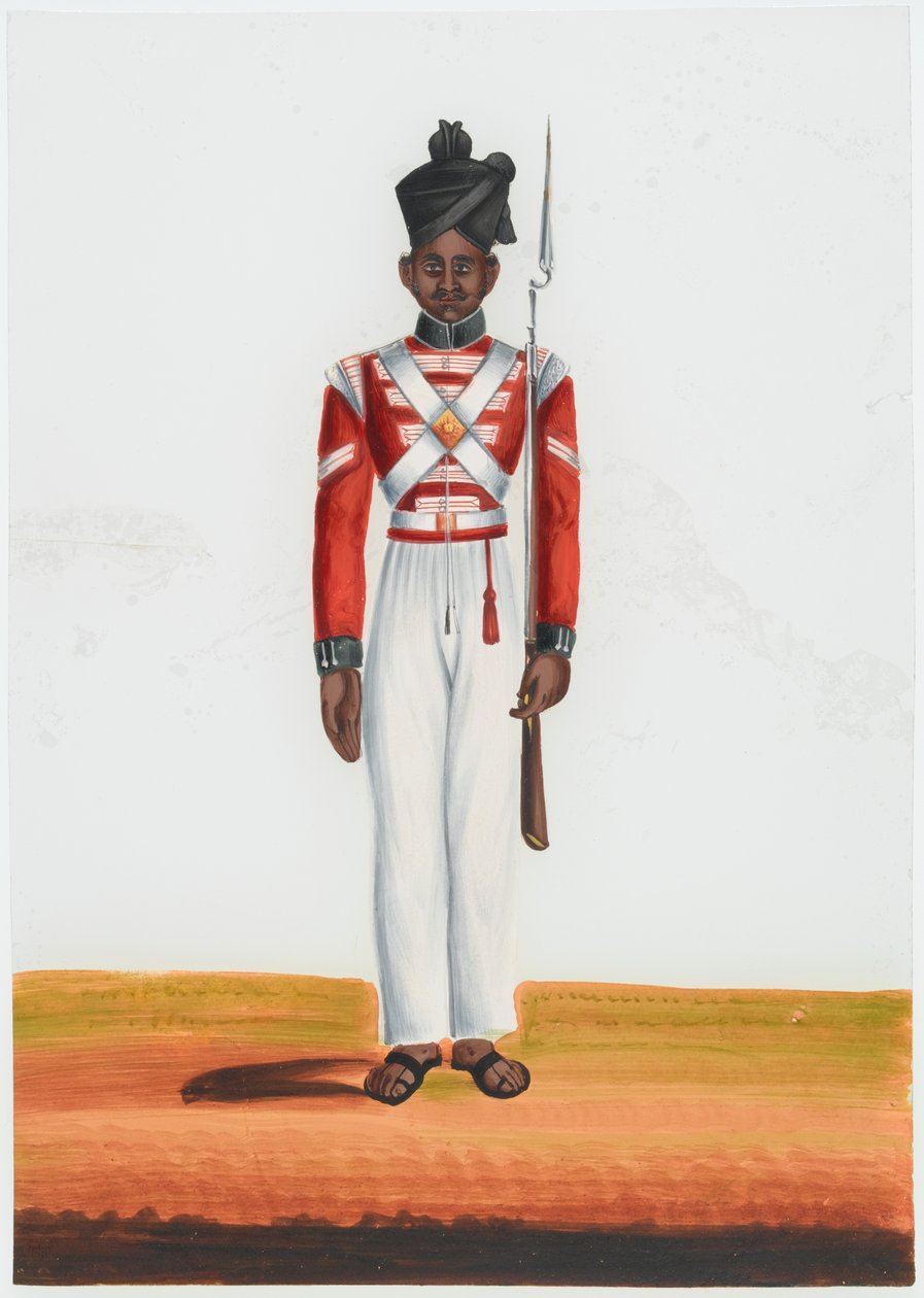 Havildar del 2° Battaglione Martin, Esercito di Madras da Unknown artist