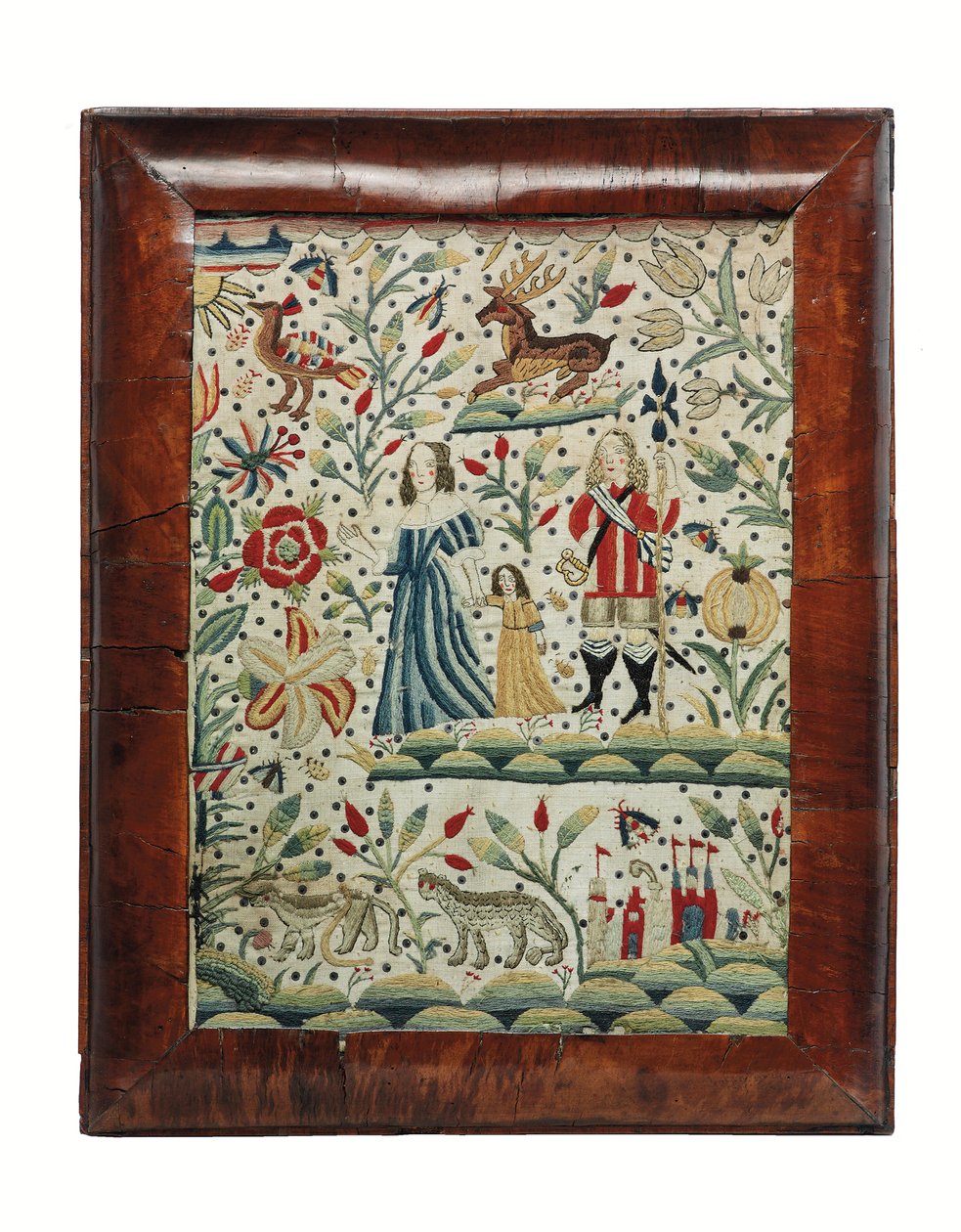 Un quadro di ricamo William e Mary, c.1690 da Unknown artist