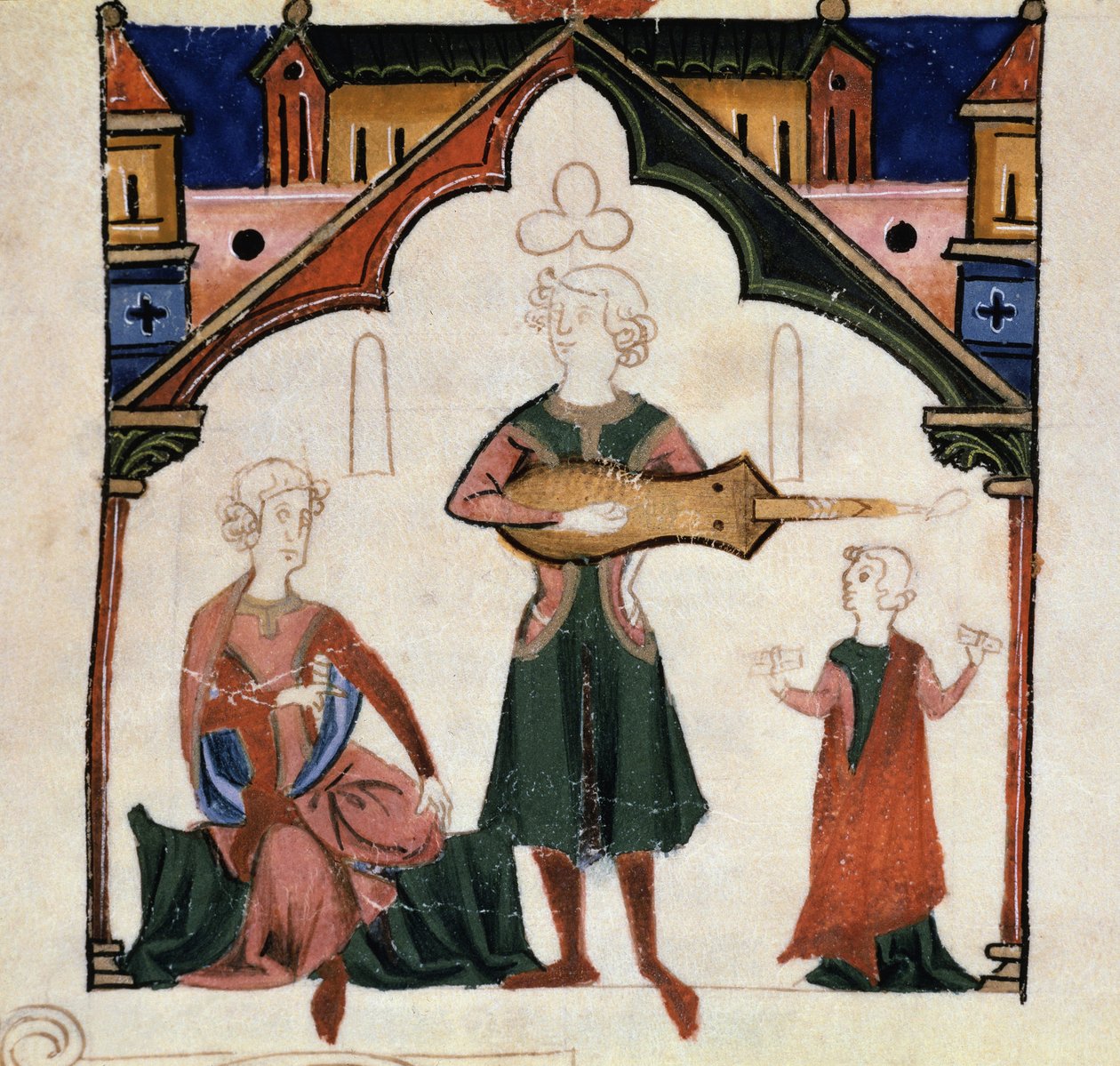 Un gruppo di poeti e musicisti (miniatura) da Unknown artist