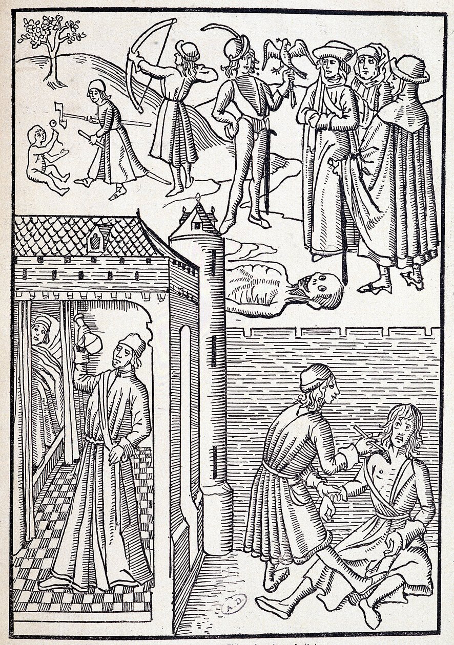 Un urologo e chirurgo nel XV secolo da Unknown artist