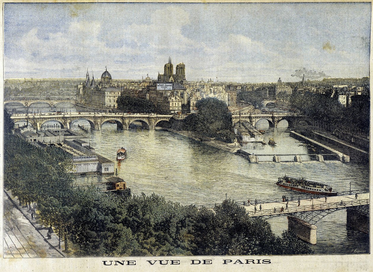 Una vista di Parigi - in “Il Piccolo Giornale” da Unknown artist