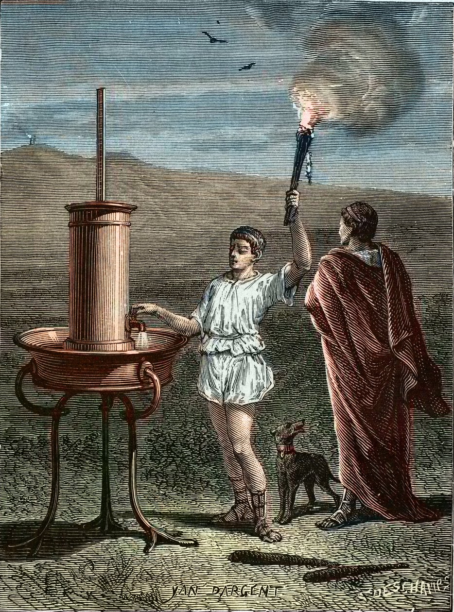 Enea il Tattico inventa il sistema di segnalazione a fasi 336 a.C. da Unknown artist