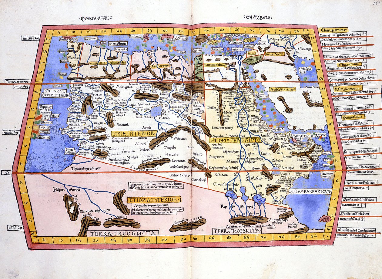 Africa - in "Atlante Tolomeo" di Tolomeo da Unknown artist