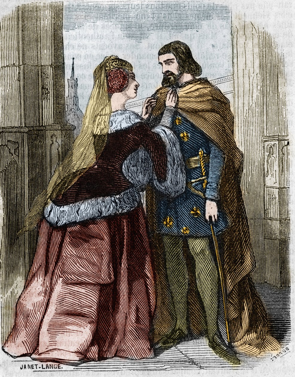 Agnès Sorel (1422-1450) (Dama di Beauté-sur-Marne) e il re di Francia Carlo VII nell
