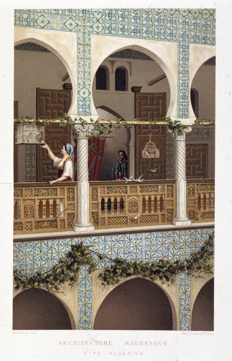 Architettura moresca algerina - in "Algerie: Storia, Conquista e Colonizzazione", di Firmin Didot da Unknown artist
