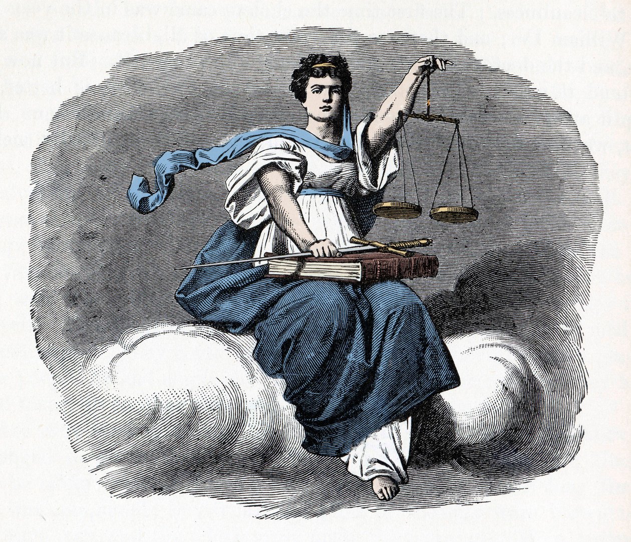 Allegoria della Giustizia - 1882 - Xilografia da Unknown artist