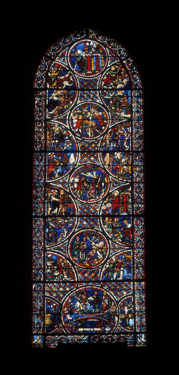 Finestra del deambulatorio (vetrata) da Unknown artist