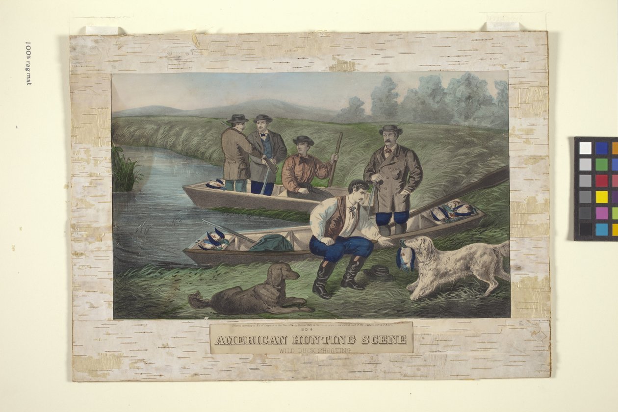 Scena di Caccia Americana da Unknown artist