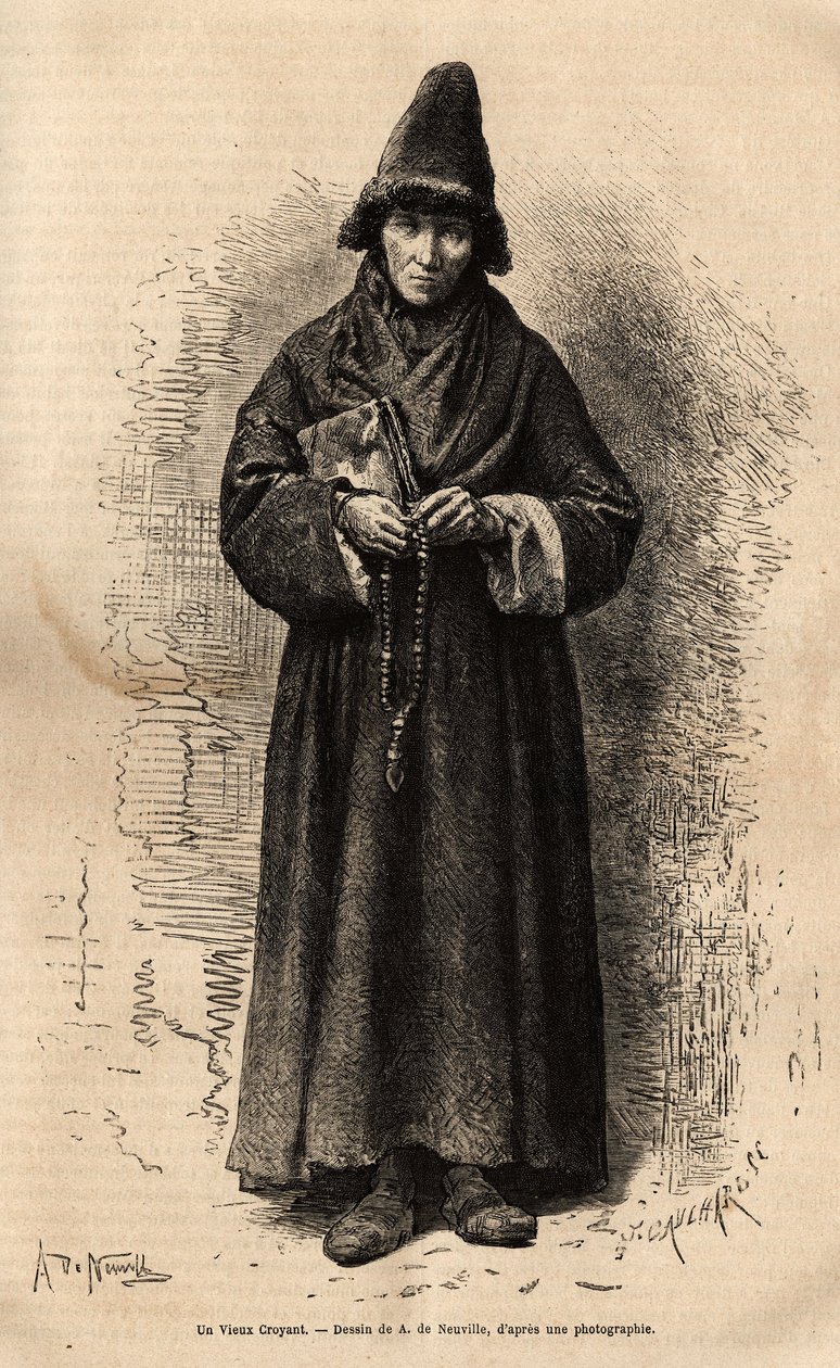 Un vecchio credente, appartenente alla Chiesa del Popolo Russo (e che rifiuta la Chiesa Ortodossa), rappresentante uno dei innumerevoli culti che si sono sviluppati sul territorio, prendendo questo pretesto religioso per esprimere il loro profondo disaccor da Unknown artist