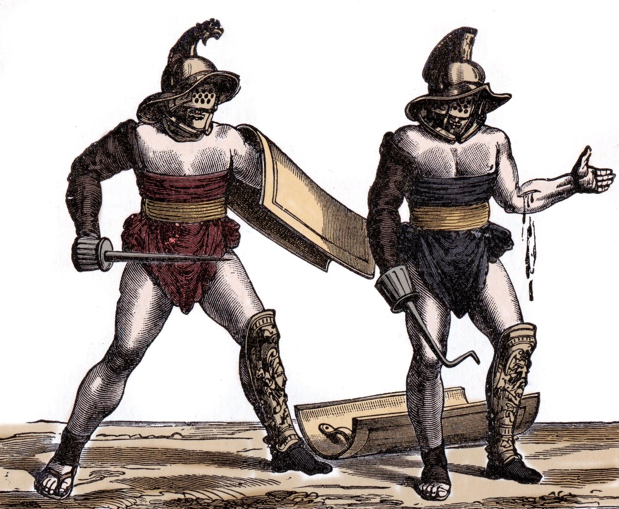 Antica Roma: il gladiatore romano da Unknown artist