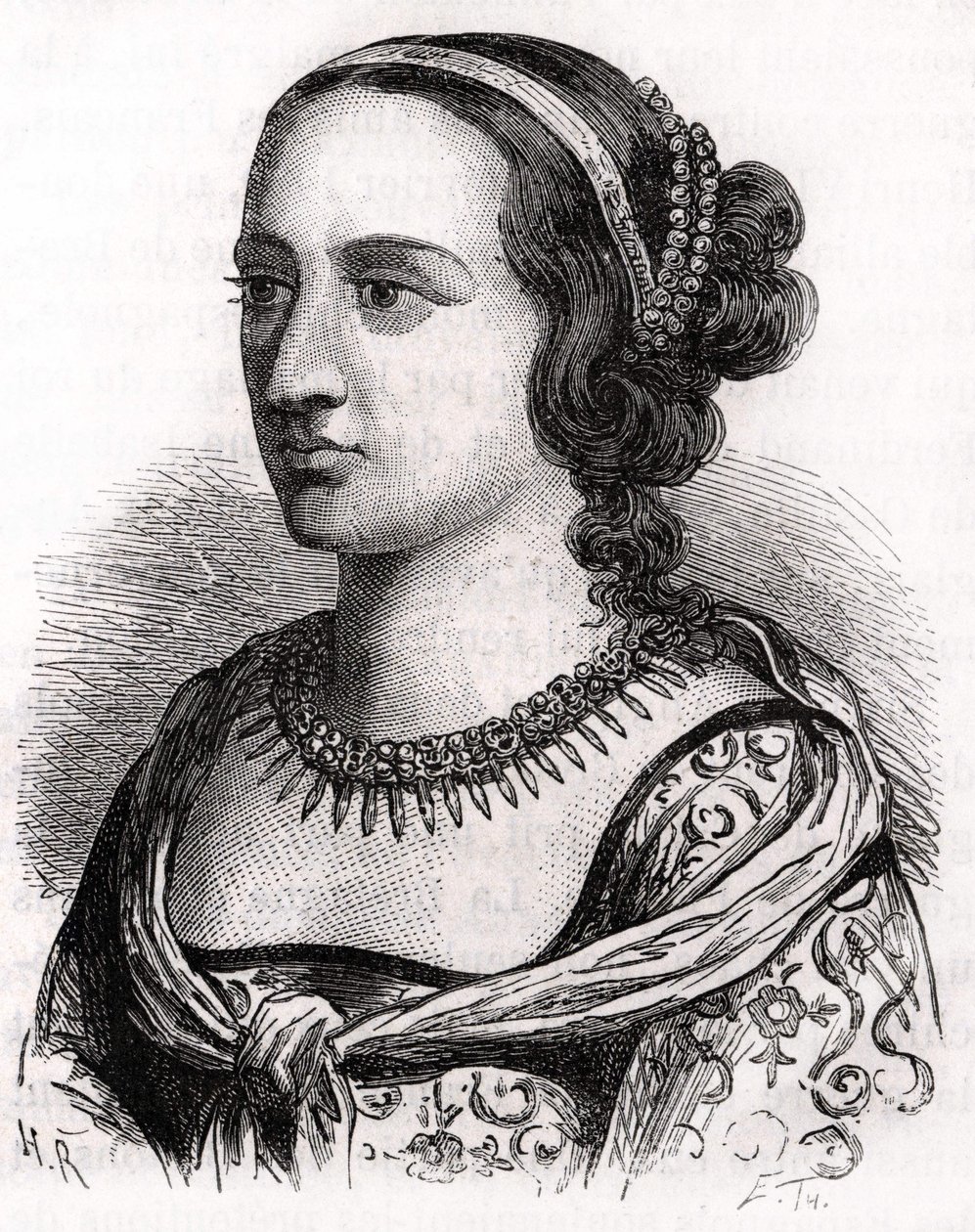 Anna di Francia, conosciuta come la Signora di Beaujeu (1461 - 1522). da Unknown artist