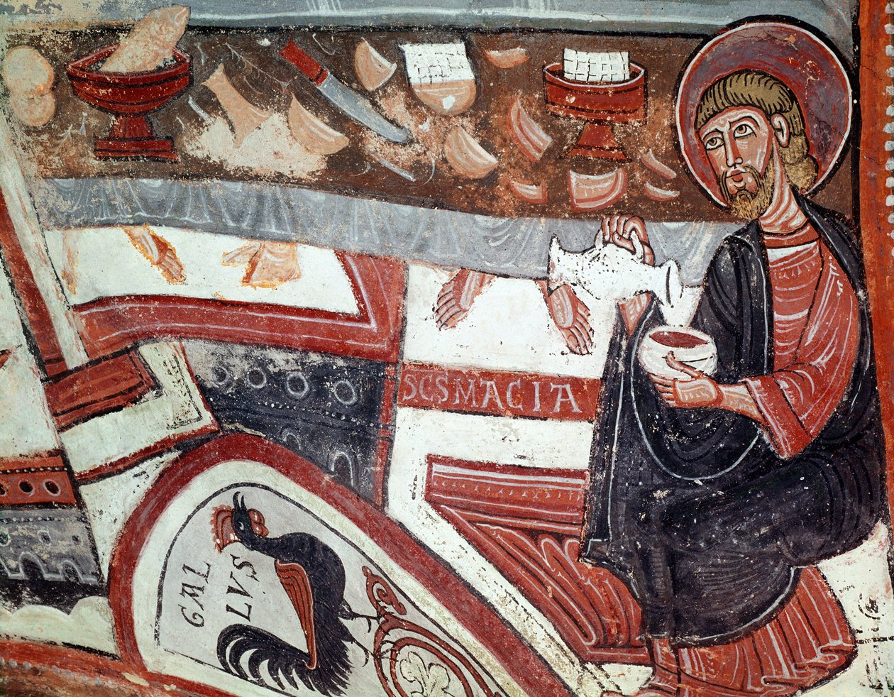 Apostolo che serve vino (dettaglio) da Unknown artist