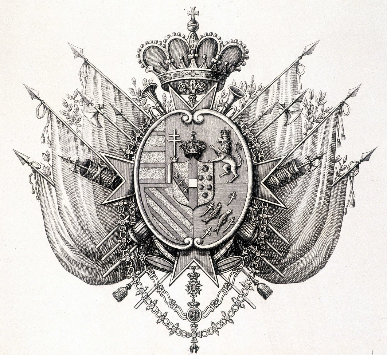 Stemma della Toscana, inizio XIX secolo. Leopoldo di Toscana da Unknown artist