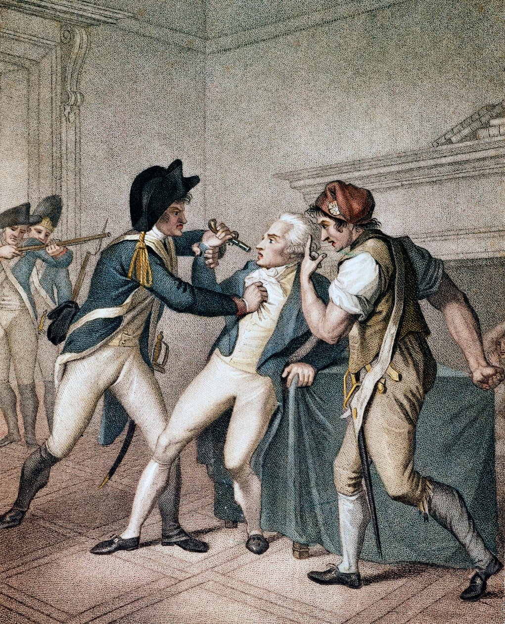 Arresto di Maximilien Robespierre, il 27 luglio 1794 da Unknown artist