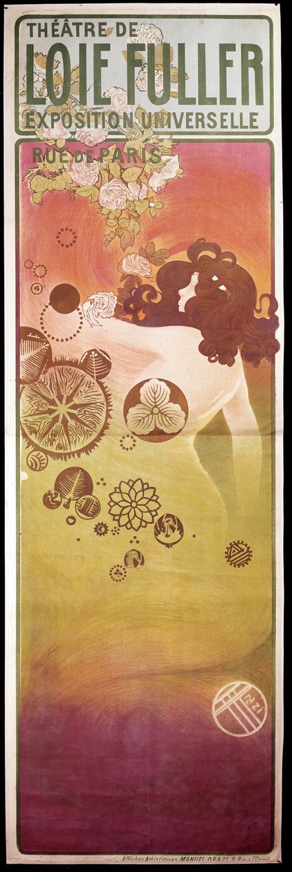 Art Nouveau: manifesto per il Théâtre de Loie Fuller da Unknown artist