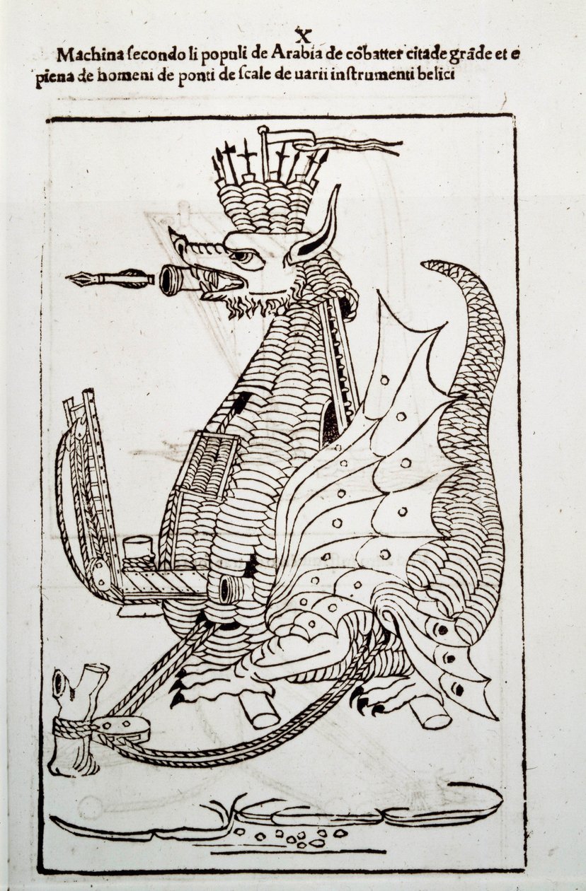 Arte della guerra: studio sulle macchine militari. "Arabica machina", macchina araba per l