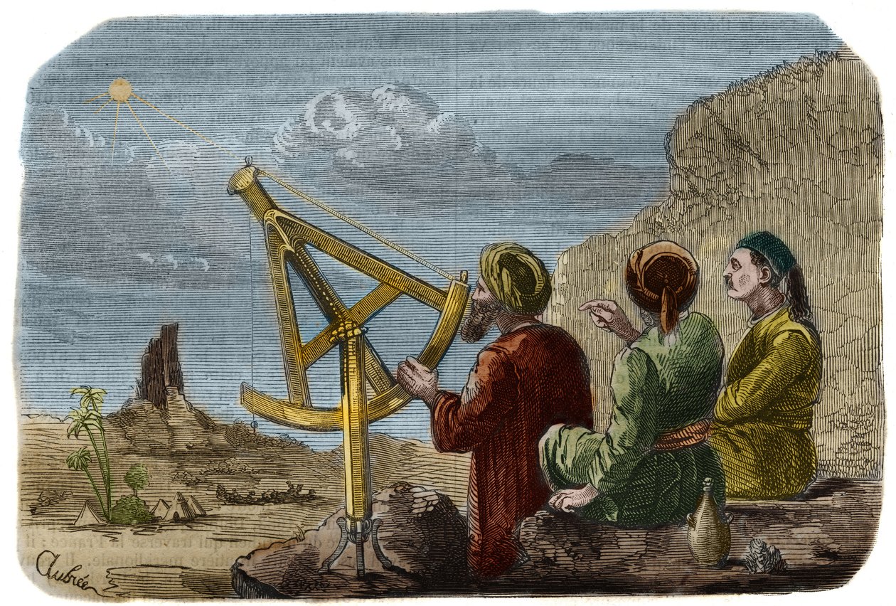 Astronomia: scienziati arabi che misurano l