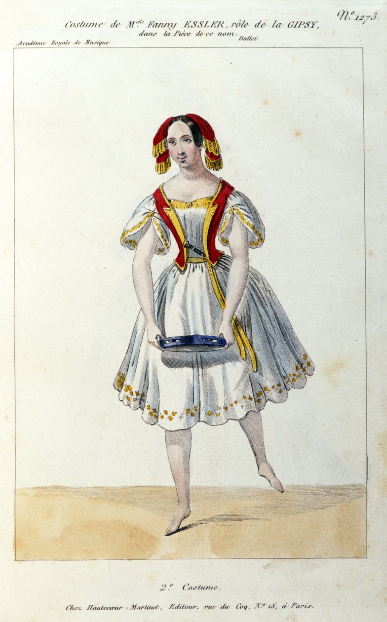 La ballerina austriaca Fanny Elssler (1810-1884) nel balletto 