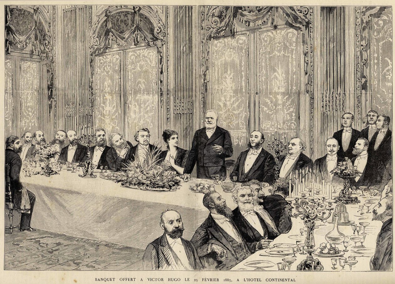 Banchetto offerto a Victor Hugo il 25 febbraio da Unknown artist
