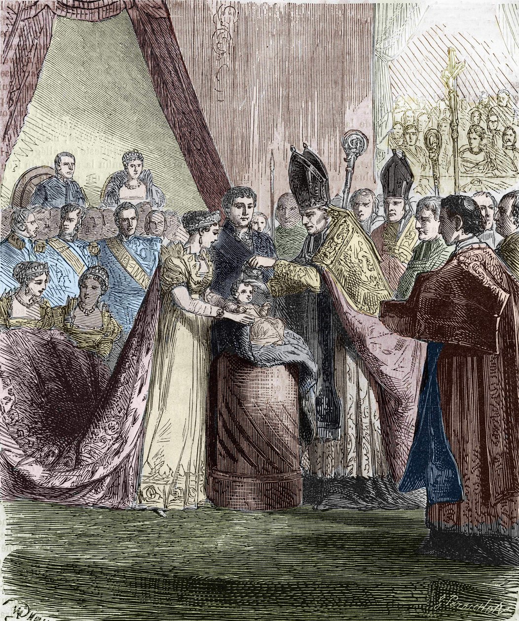 Battesimo di Napoleone Francesco Carlo (Napoleone II), Re di Roma, figlio dell
