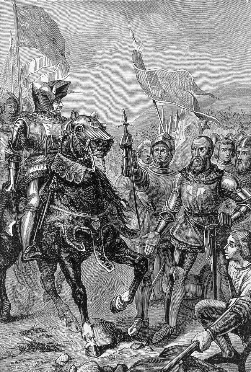 Battaglia di Cocherel (oggi Houlbec-Cocherel, vicino a Evreux), 16 maggio da Unknown artist