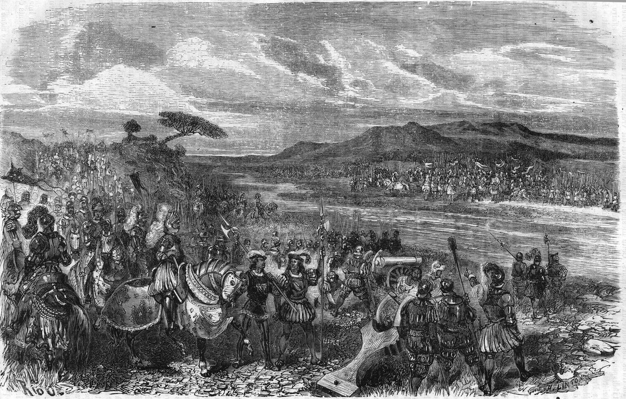 Battaglia di Fornoua (Fornovo) (Italia) sotto Carlo VIII il 6 luglio da Unknown artist