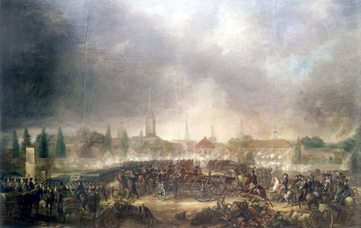 Battaglia di Lipsia (Battaglia delle Nazioni), 16-19 ottobre da Unknown artist