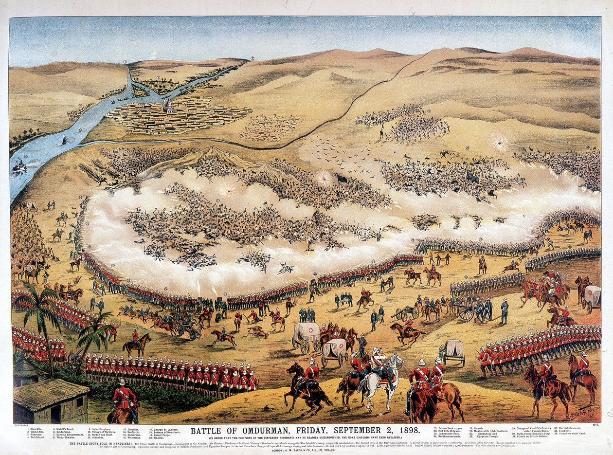 Battaglia di Omdurman, venerdì 2 settembre da Unknown artist