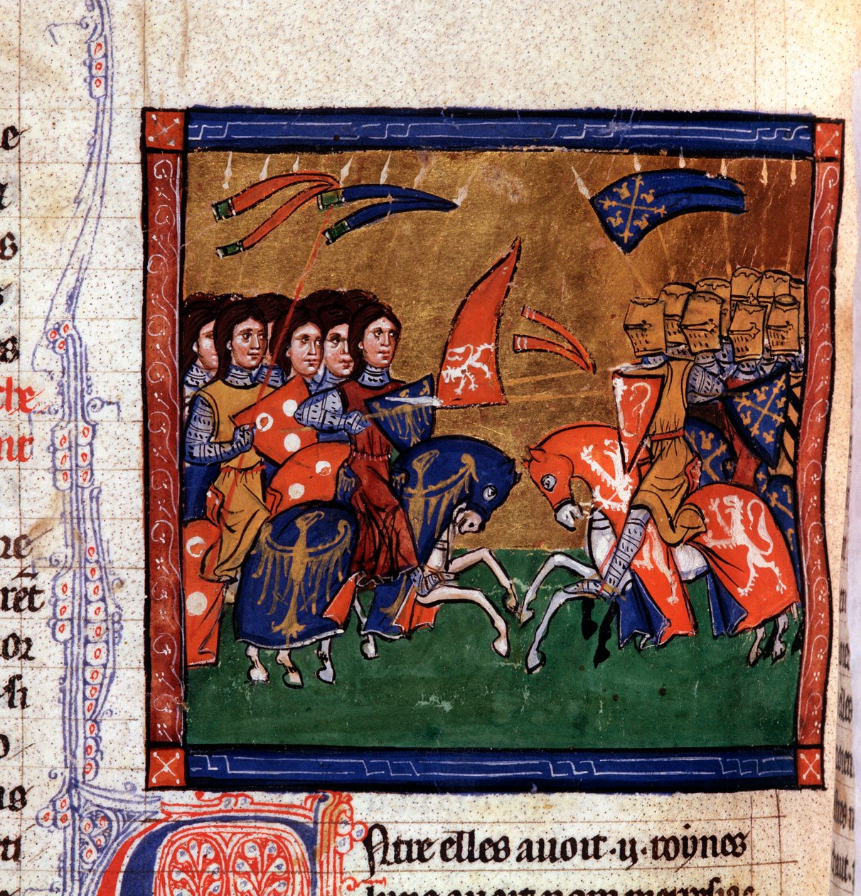 Battaglia di guerrieri a cavallo contro le Amazzoni da Unknown artist