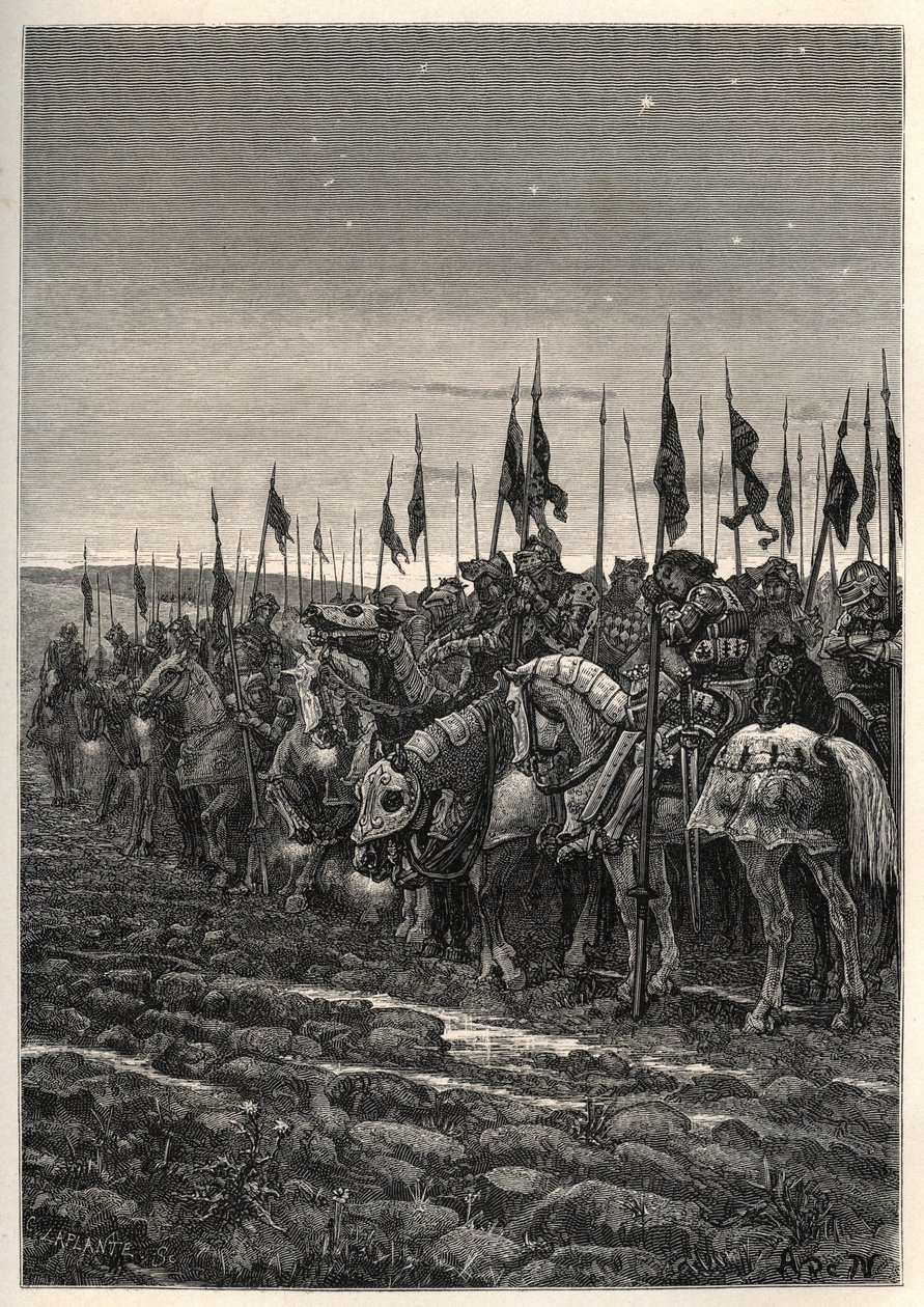 Prima della battaglia di Azincourt - Guerra dei Cent