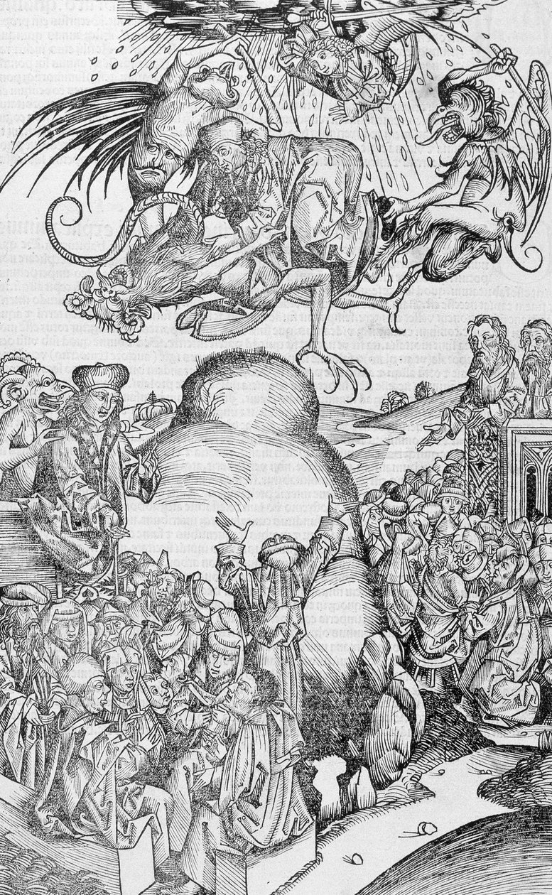 Credenze e superstizioni - in "Nuremberg Chronicles" da Unknown artist
