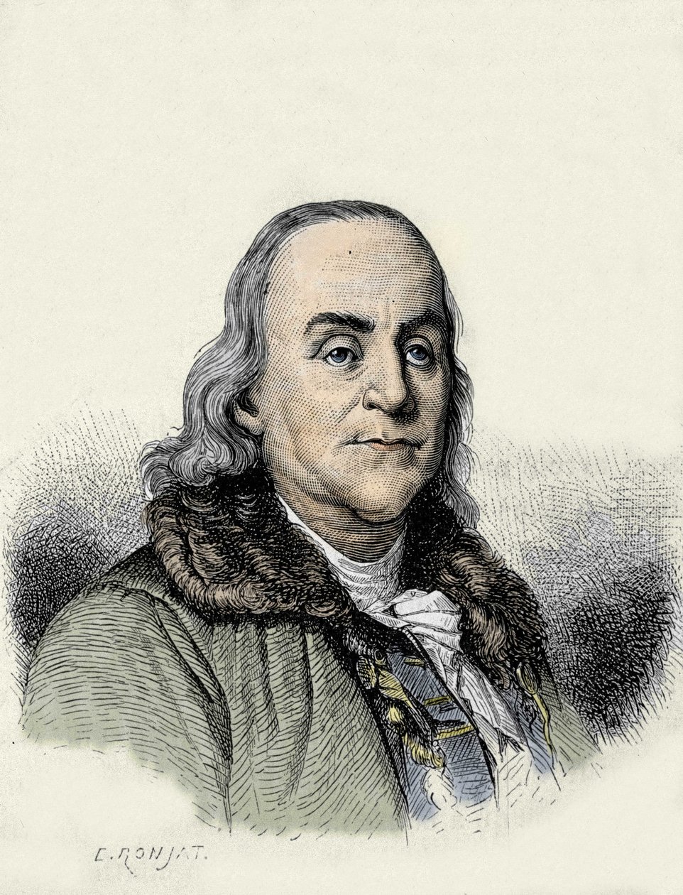 Benjamin Franklin, filosofo, fisico e ambasciatore americano da Unknown artist